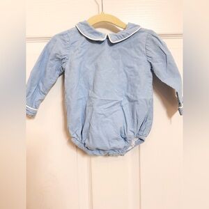 Blue Long Sleeve Baby Romper